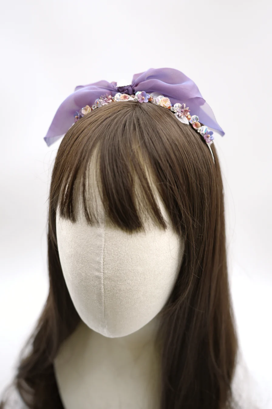Mysterious Night - Lilac Glimmer Headband – Bild 10