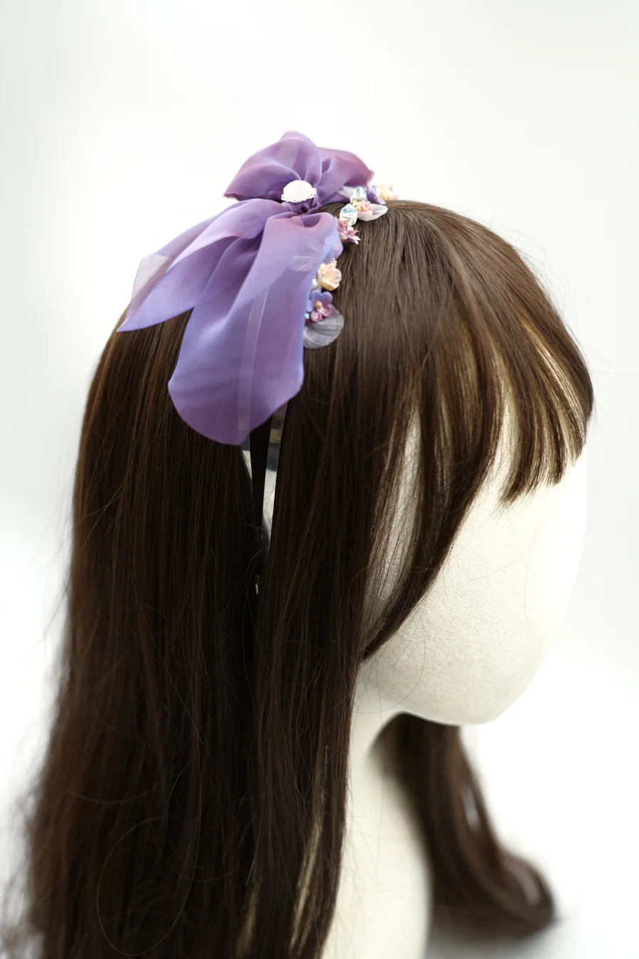 Mysterious Night - Lilac Glimmer Headband – Bild 11