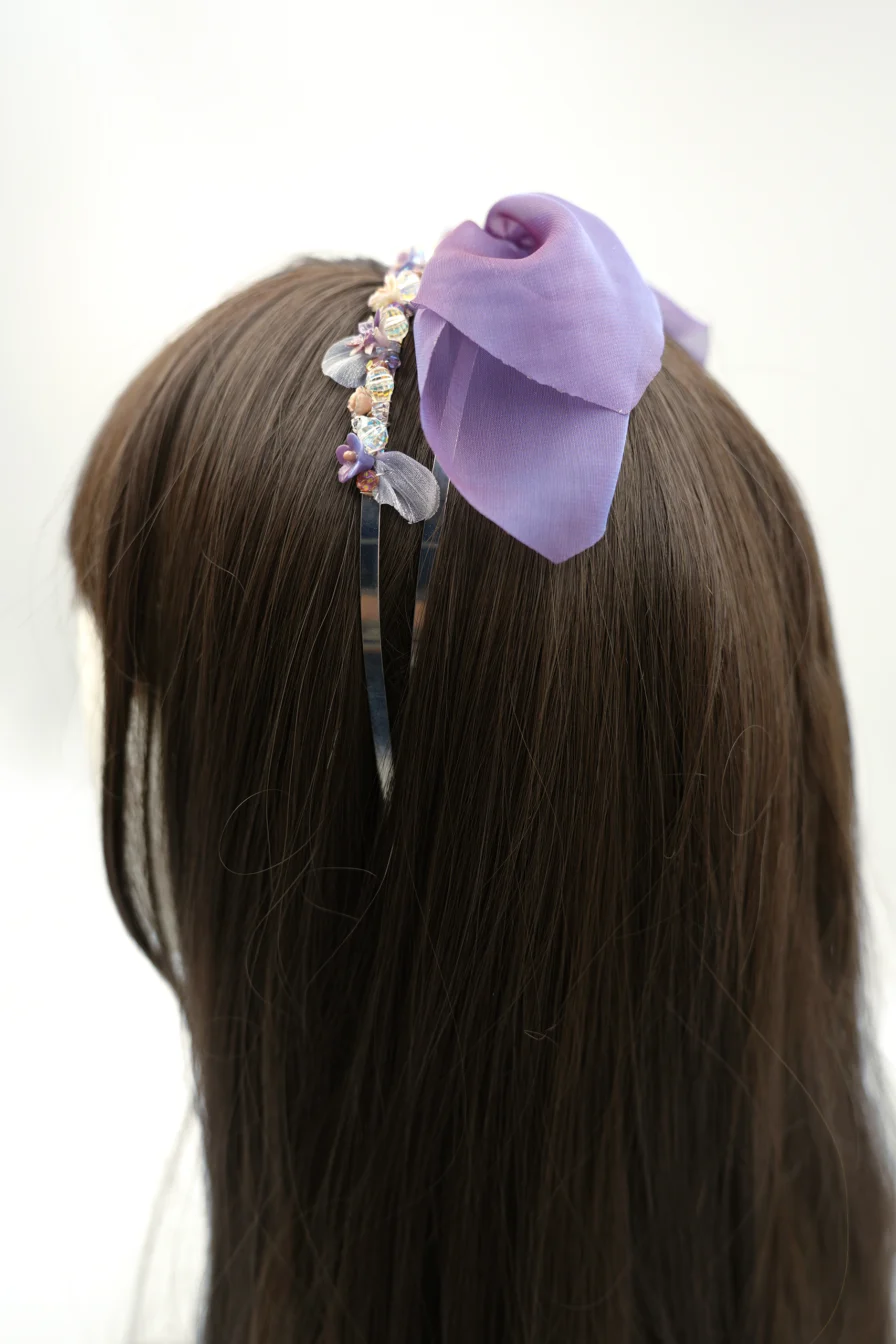 Mysterious Night - Lilac Glimmer Headband – Bild 12
