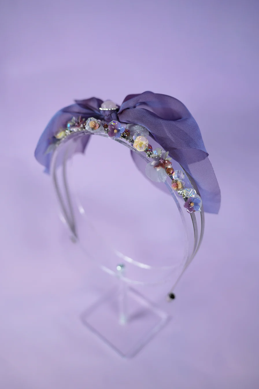 Mysterious Night - Lilac Glimmer Headband – Bild 3