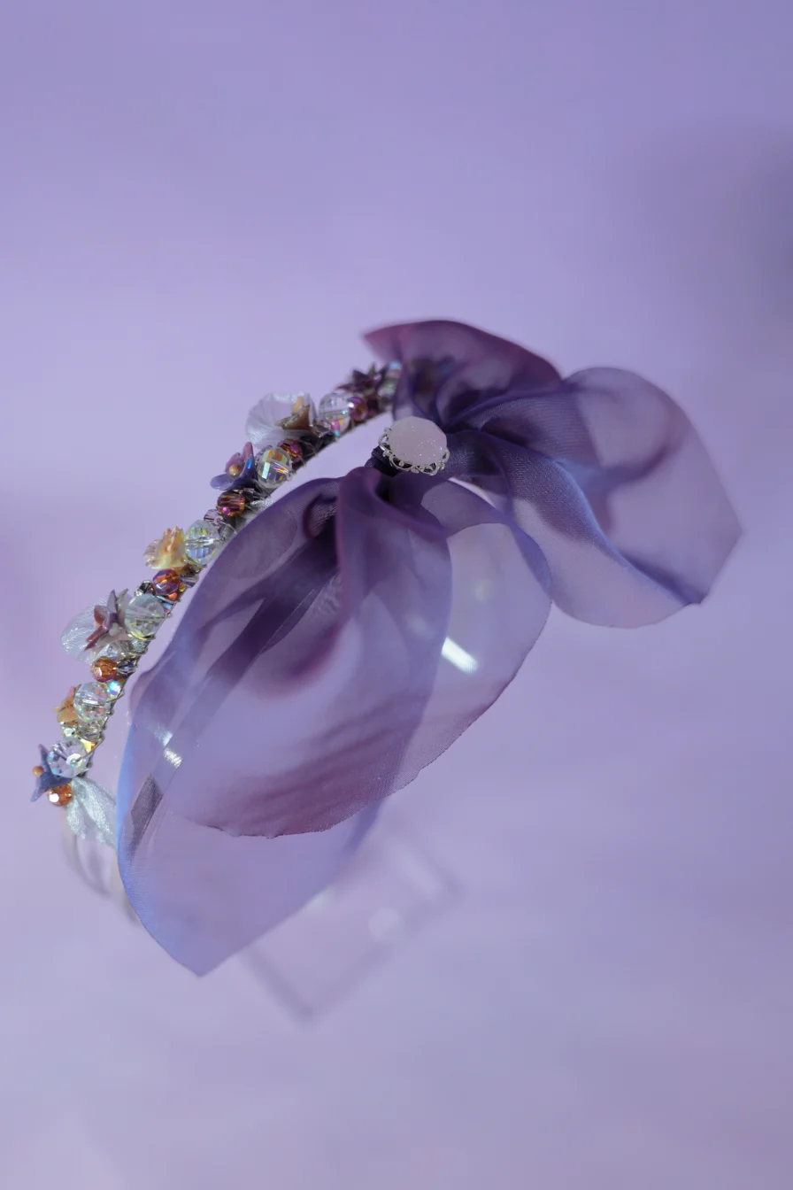 Mysterious Night - Lilac Glimmer Headband – Bild 7
